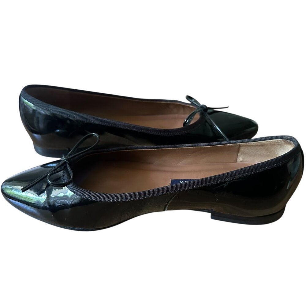 Margaux The Pointe Flat in Black Patent Leather Size 37.5 - Picture 3 of 7